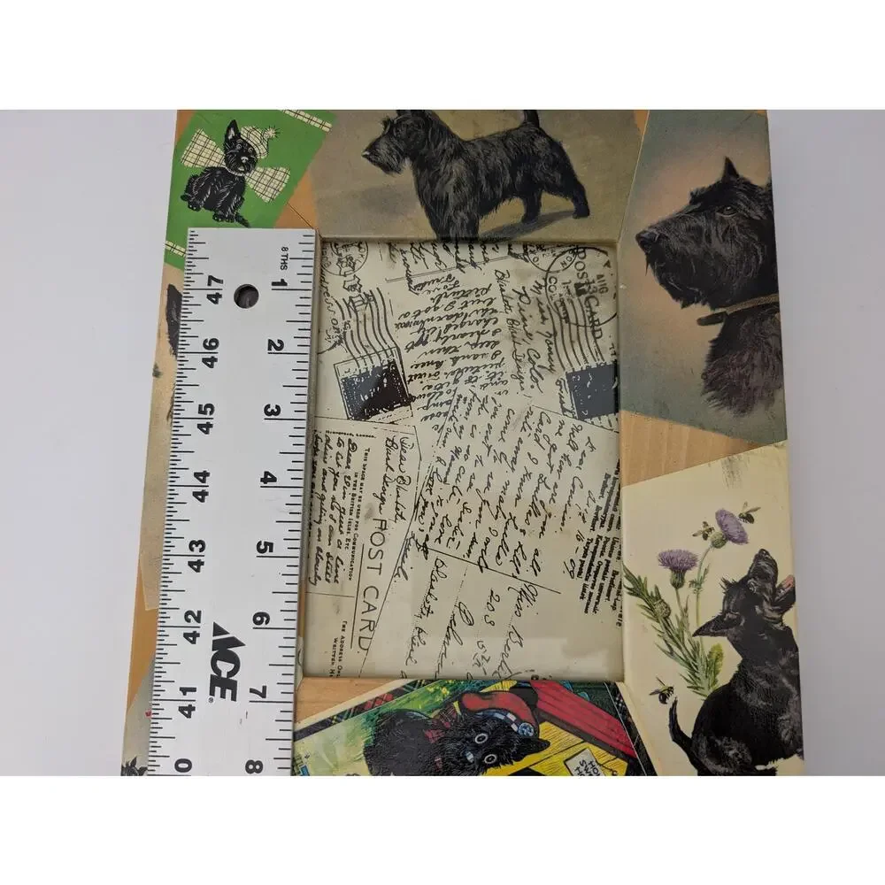 Blankety Blank Designs Scottie Dog Decoupage Wood Photo Frame